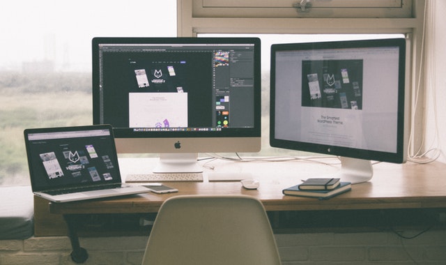 web designer desk